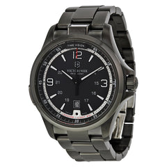 Victorinox Mens 241665 Swiss Army Night Vision Dark Grey Dial Black Ice Pvd Steel Watch
