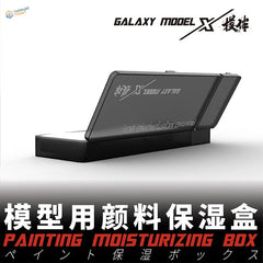 Wet palette black plastic galaxy model with foam piece and transparent lid