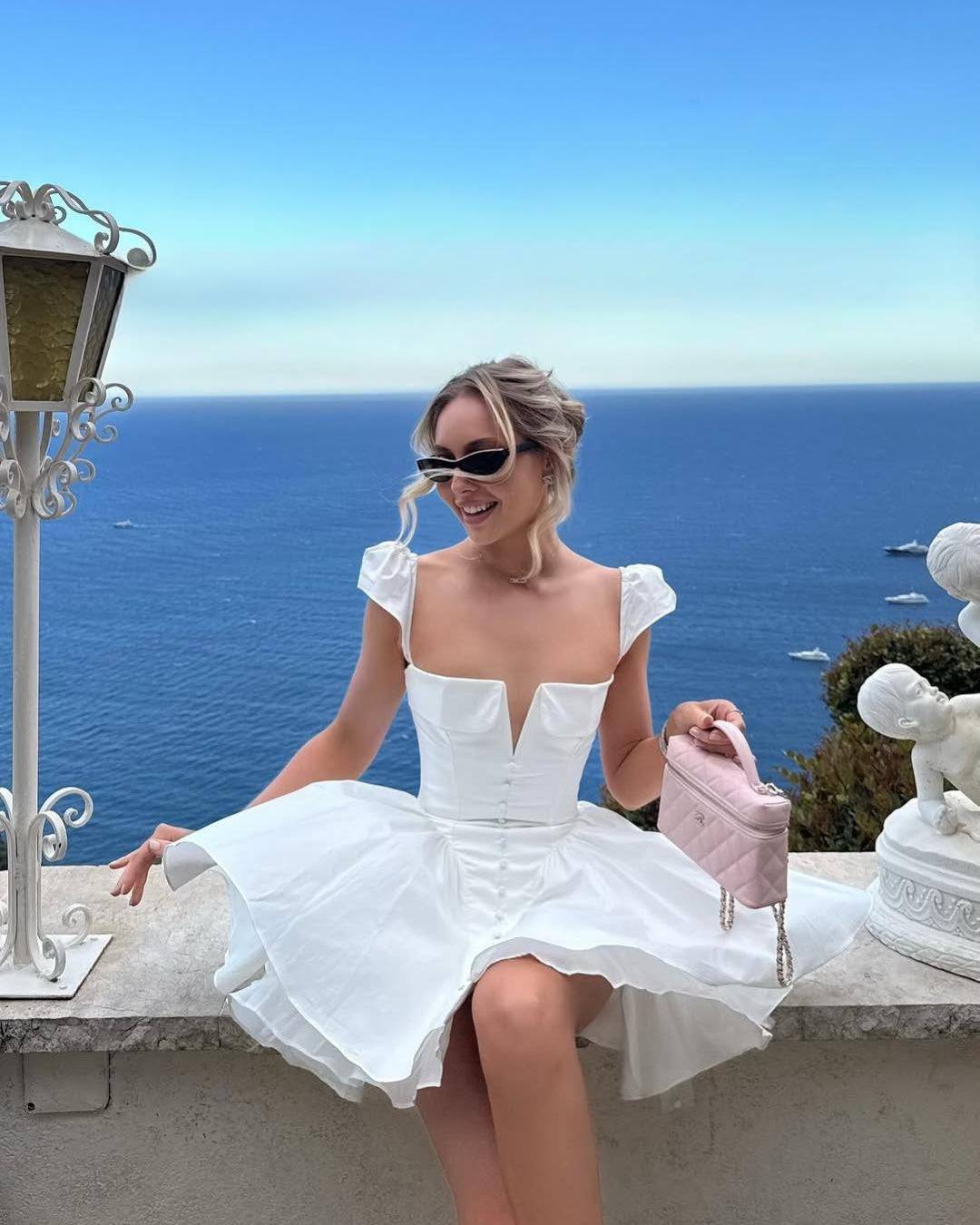 White Fit and Flare Mini Dress, mini dress, white mini dress, dress mini dresses, mini dresses for women, halter mini dress, mini summer dress