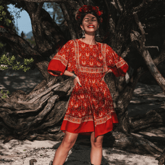 WickedAF dress Hannah Boho Tunic Mini Dress