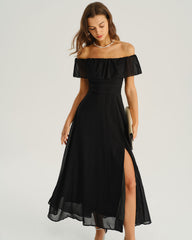 Women's Woven Polyester Maxi Dresses Dresses - RIHOAS