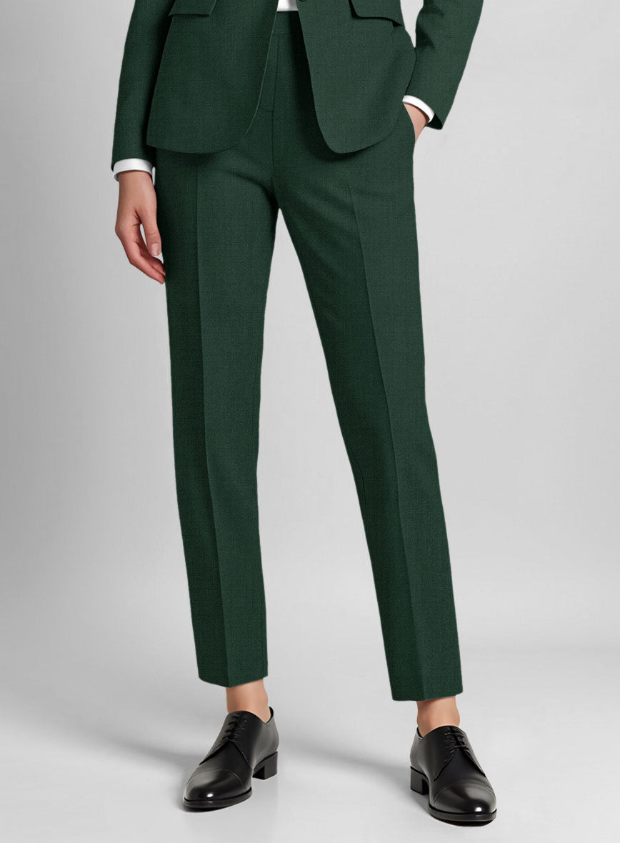 Women's Emerald Green Pants - StudioSuits