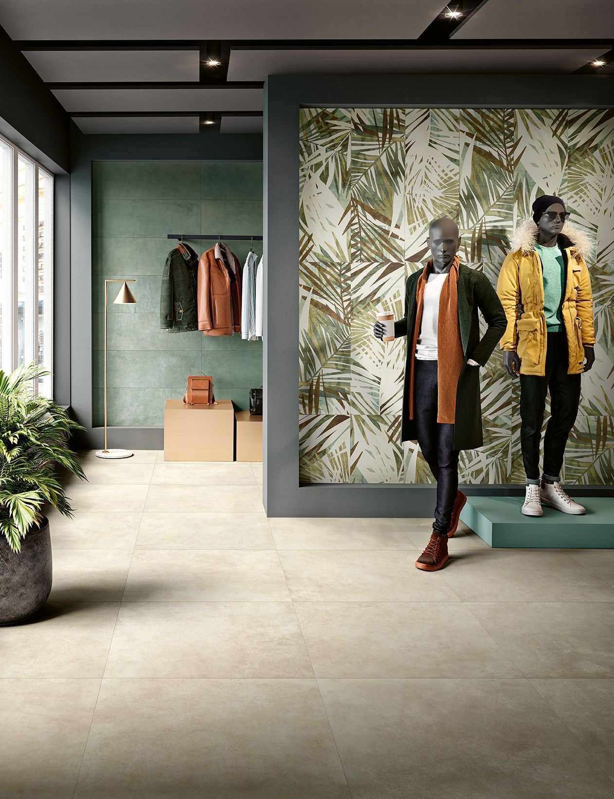 LOVE TILES GRAVITY OXID GREEN 35x100 MAT