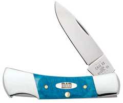 W.R. Case XX Knives Father's Day Lockback 10629 Caribbean Blue Bone Stainless Steel Pocket Knife