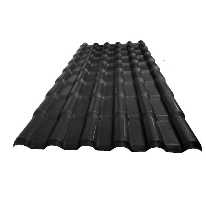 Kunststof dakpanplaten - Zwart - €17,50 per m² - 2.25meter