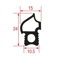 Door Gasket Rubber for Combi Oven Convotherm C4eT, C4eD 6 level series 902416 460x490mm