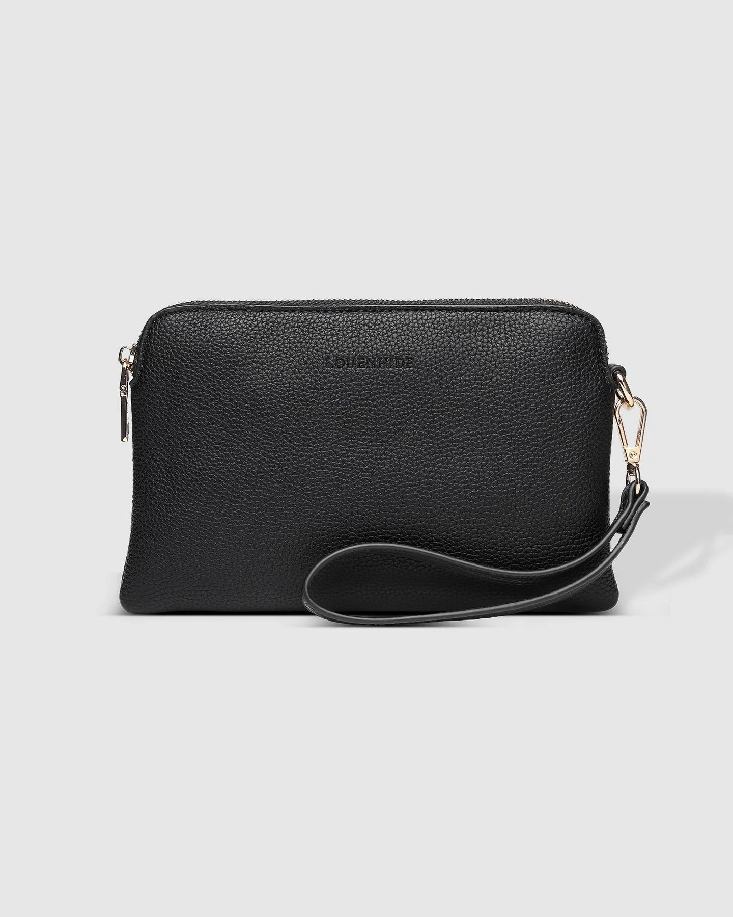 LOUENHIDE POPPY CLUTCH - BLACK