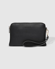 LOUENHIDE POPPY CLUTCH - BLACK
