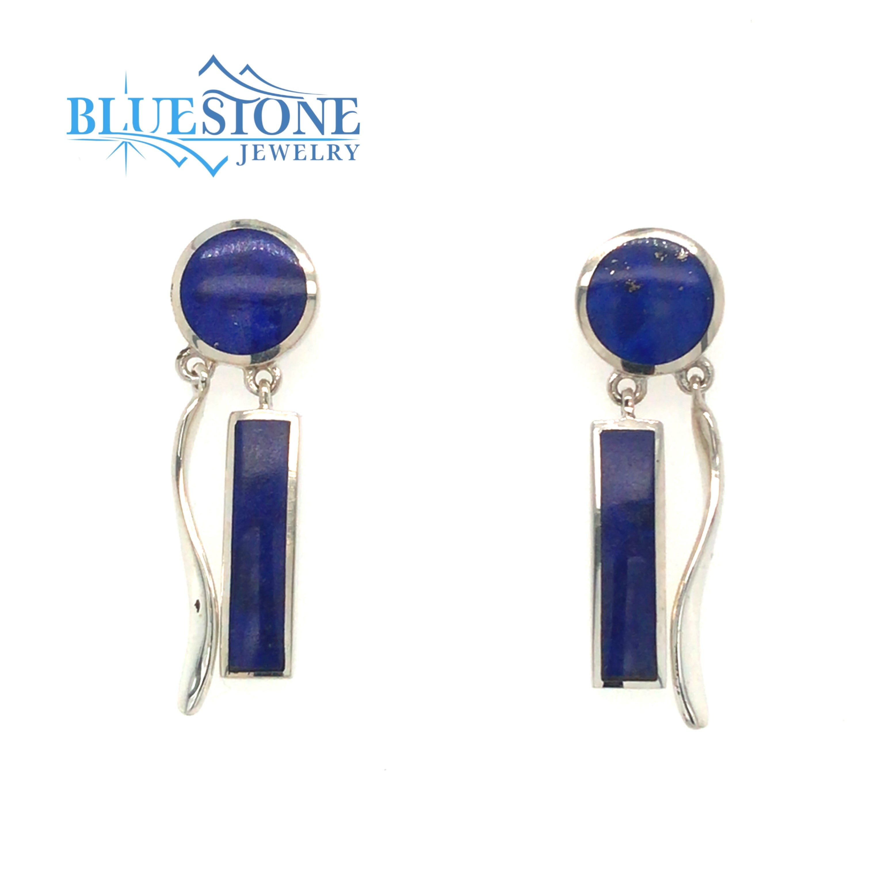 Silver Earrings with Lapis Lazuli