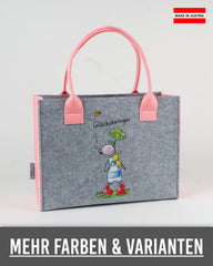 Filz Tasche S/M/L Oups 003 Glücksbringer