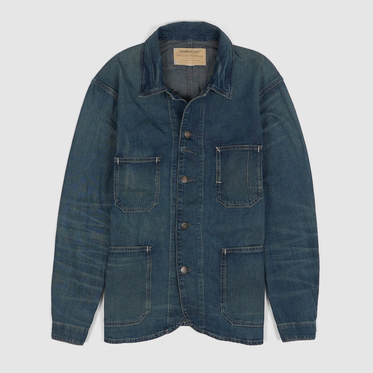 Double RL Engineer Shirt Jacket Cotton- Linen Denim