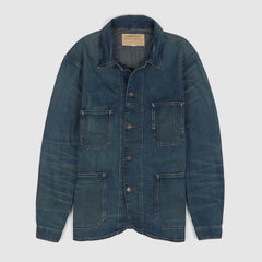 Double RL Engineer Shirt Jacket Cotton- Linen Denim