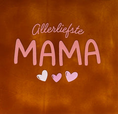 Quote tegeltje 'allerliefste mama' terra/zalm(combi2)