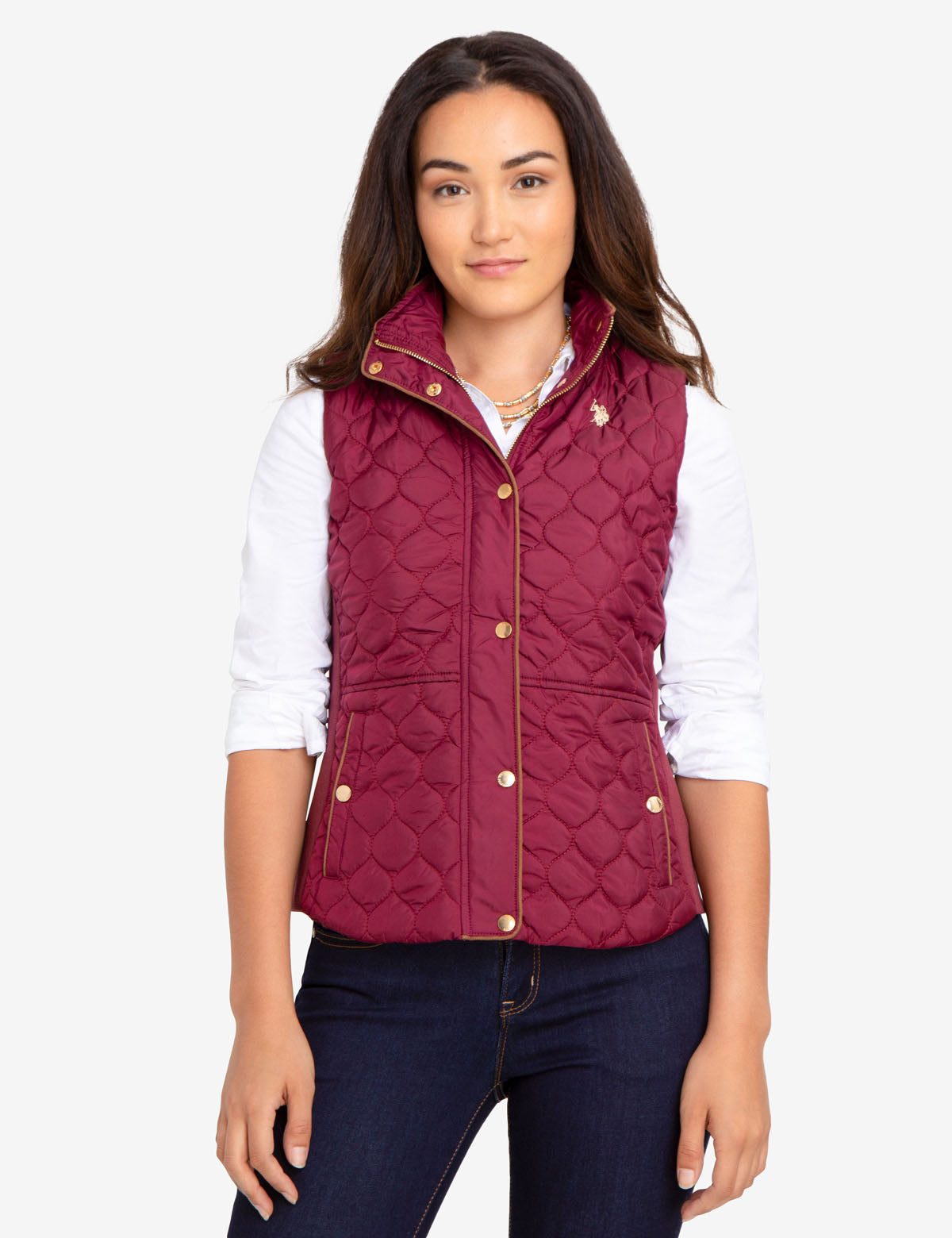 SIDE KNIT QUILTED VEST - U.S. Polo Assn.