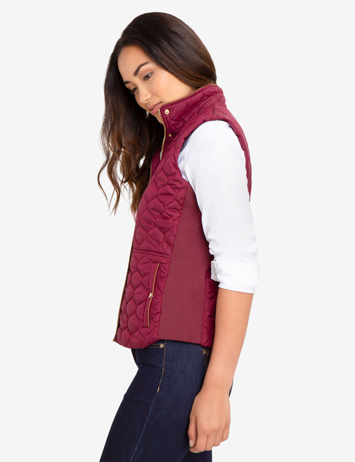 SIDE KNIT QUILTED VEST - U.S. Polo Assn.