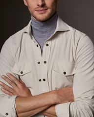 Emanuel Berg | Beige Corduroy Shirt