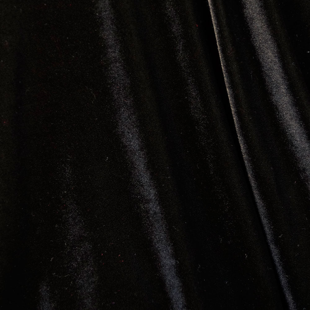 Classic Black Velvet Fabric