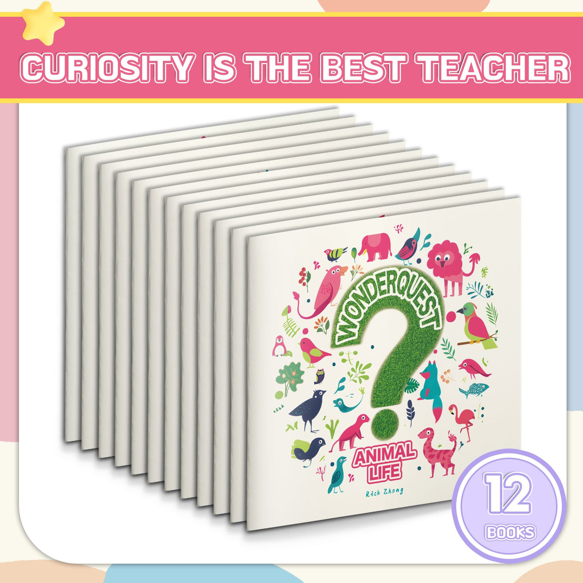 WonderQuest curiosity encyclopedia 12-book set for kids with Animal Life cover