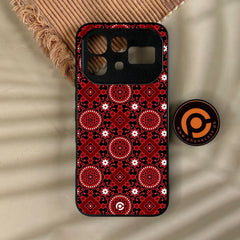 Infinix Note 60 Pro - Ajrak Design 6 - Premium Metal Printed Soft Bumper Shock Proof Case