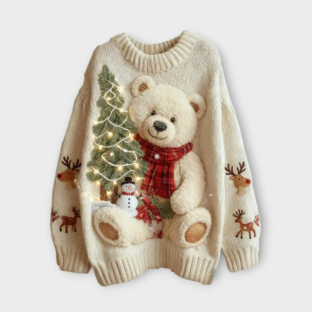 Warm and Fuzzy Teddy Bear Christmas Sweater