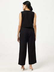 Black - Linen Blend Waistcoat