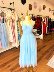 The Lucy Blue Tulle Maxi Dress