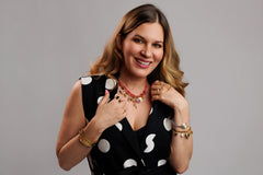 Pulsera de charms con relicario
