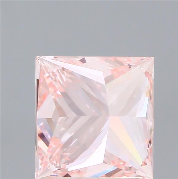 Lab-Grown Princess Diamond - 2.01 Carats, Fancy Vivid Pink Color, VVS2 Clarity - Certified by IGI - Report Number: LG604318273