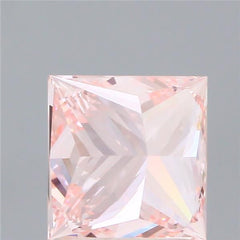 Lab-Grown Princess Diamond - 2.01 Carats, Fancy Vivid Pink Color, VVS2 Clarity - Certified by IGI - Report Number: LG604318273