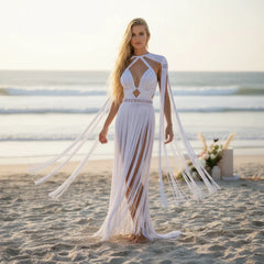 Macramé Beach Wedding Dress - Boho Festival Outfit HERA