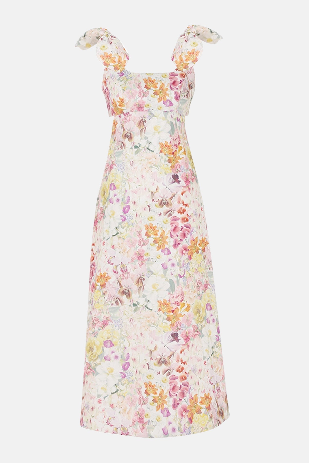 Harmony Tie Shoulder Midi Dress Kaleidoscope Garden
