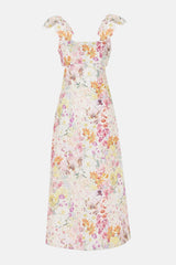 Harmony Tie Shoulder Midi Dress Kaleidoscope Garden