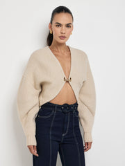 SIze8 SHEIKE Camille Crop Cardi Oatmeal 1007678 Detail Image