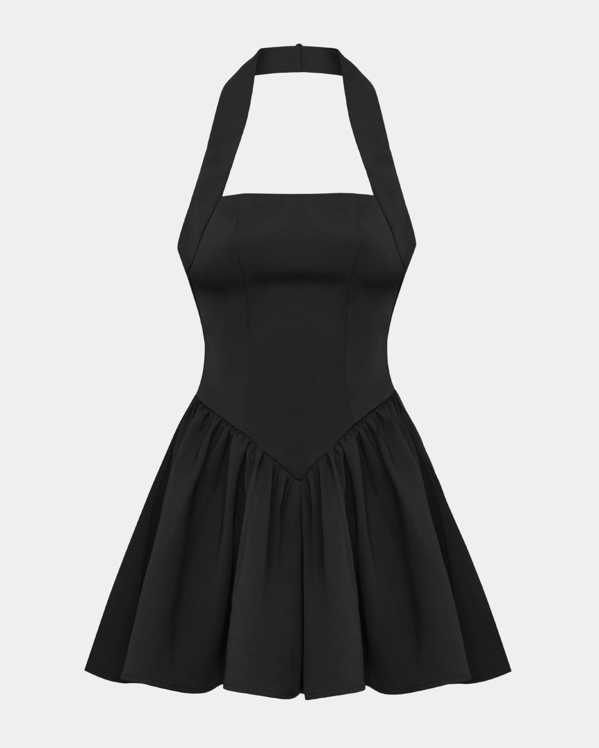 The Contour Halter Mini Dress