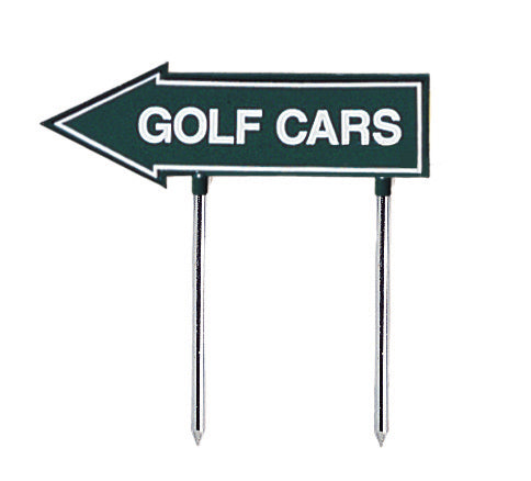 15" Arrow-Green/White-Golf Cars
