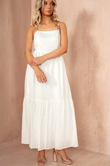 Joanna White Linen Dress