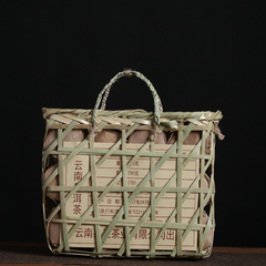 HelloYoung 672g Basket of 84 pieces Yunnan Puerh Cake Ripe Tea Linglong Small Cake