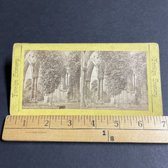 Antique 1870s Tinturn Abbey Monmouthshire England Stereoview Photo Card P4373