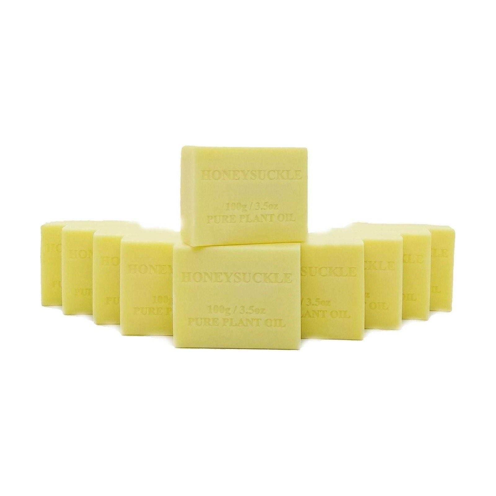 10x 100g Plant Oil Soap Honeysuckle Scent Pure Vegetable Base Bar Australian - Magdasmall