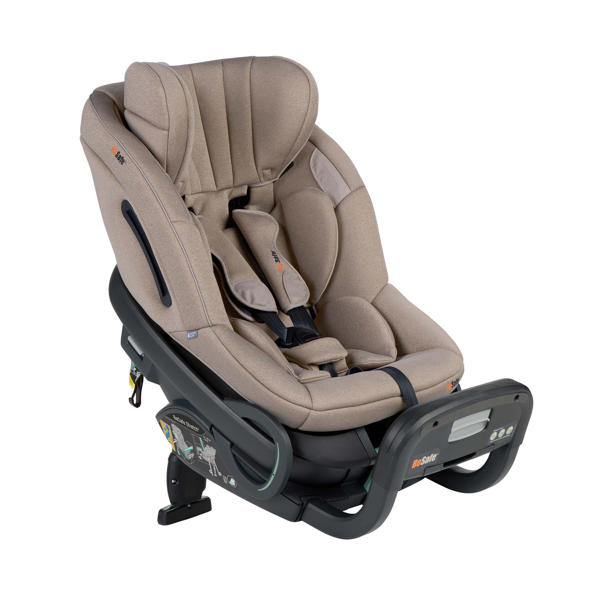BeSafe Stretch² Rear-Facing Car Seat | Dark Sand SoftBreeze