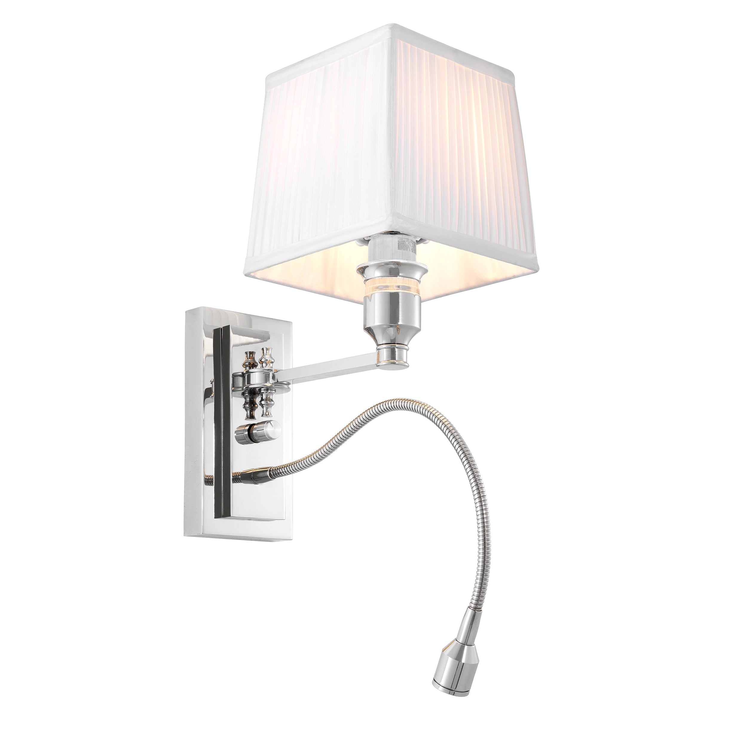White Pleated Wall Lamp Ellington | Eichholtzmh.com