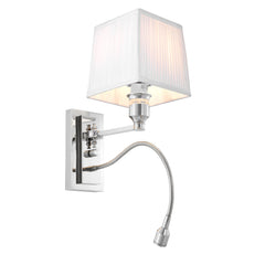 White Pleated Wall Lamp Ellington | Eichholtzmh.com