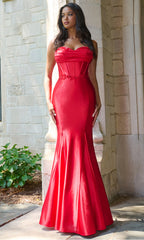 Faviana 11434 - Embellished Corset Mermaid Prom Gown Prom Dresses