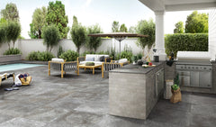 Novabell, Kingstone - KST 24RT - Silver, Natural, 40x80cm, 9.00mm, Rett.
