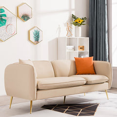 3 Seater Modern Hair Pin Legs Sofa Tuxedo Arm Chesterfield Sofa