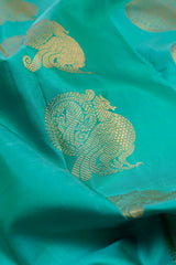 Kanchipuram Silk Butta Blue Saree