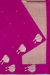 Banarasi Katan Silk Butta Rani Pink Saree