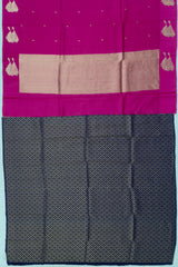 Banarasi Katan Silk Butta Rani Pink Saree