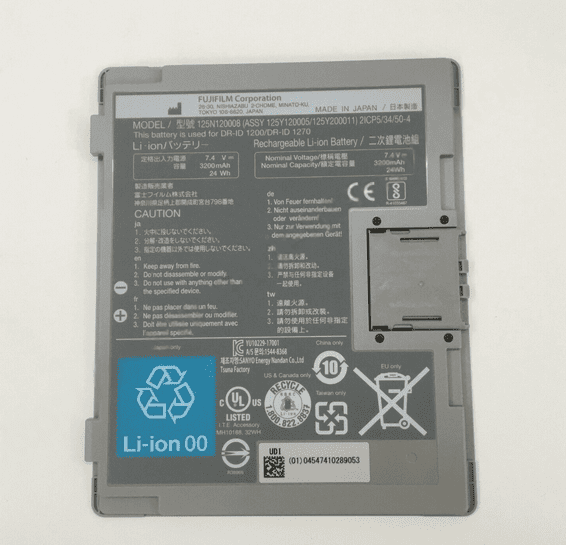 125N120008 Battery for Fujifilm DR-ID 1200 DR-ID 1270 Flat Panel Detector 24Wh