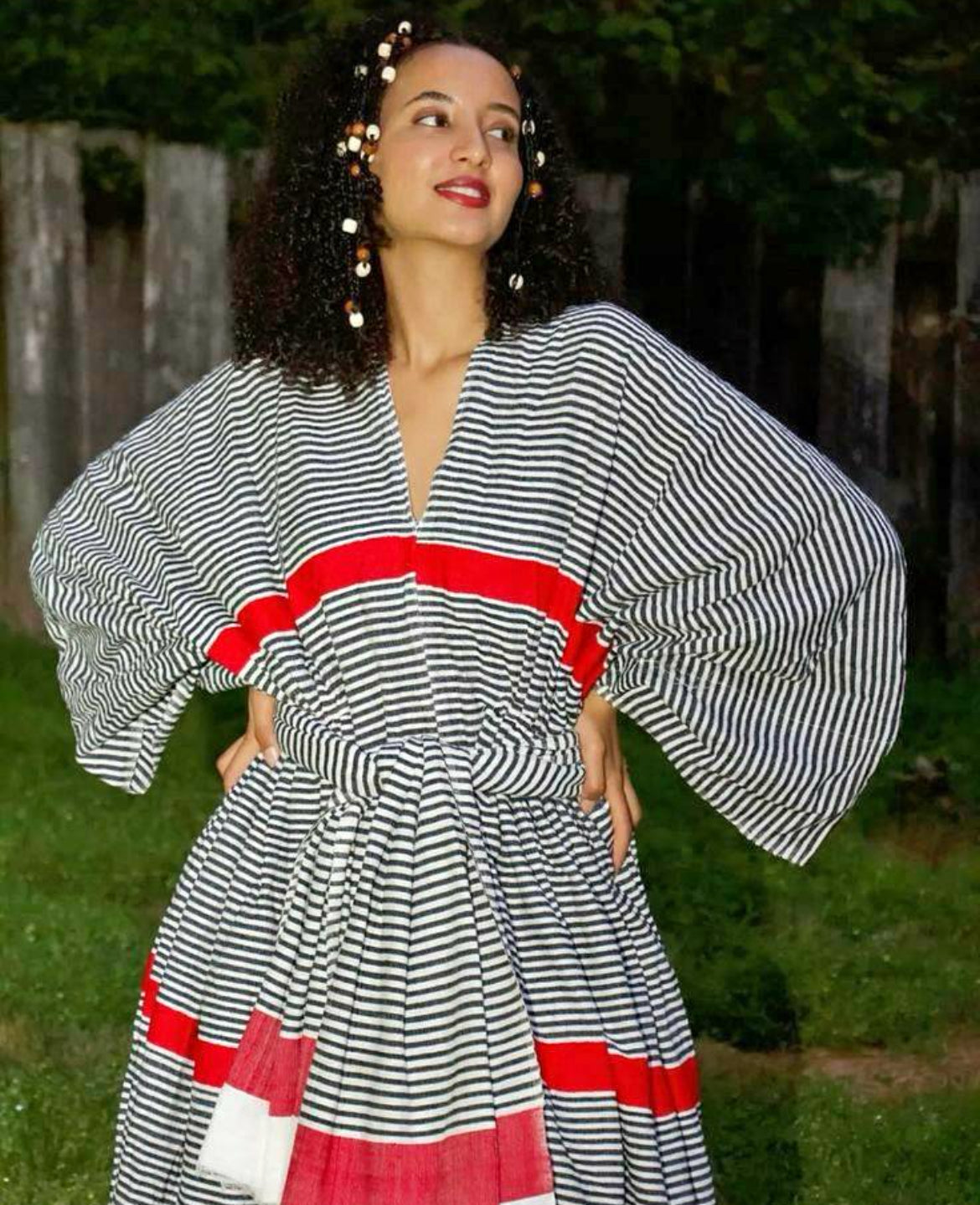 Elegant Oromo Cultural Dress for Women – Handcrafted Traditional Ethiopian Gown with Beautiful Border Embroidery | Perfect for Weddings, Holidays & Cultural Events Habesha Dresses Store